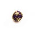 Ciondolo stella marina dorata con smalto viola per gioielli fai-da-te e bracciali - Stile Motivo Stella Marina Viola (14)