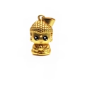 Vista detallada del colgante de Buda Manjushri en oro mate con lindo diseño en 3D - N.º 01 / Oro Antiguo