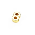 Polished 14K gold plated number 8 charm with mirror finish for DIY jewelry making - Number 8 Style