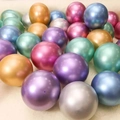 Set di palloncini in lattice metallizzato da 10 pollici oro argento viola e blu per feste - Multicolore