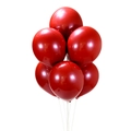 Glossy red 10-inch thickened latex balloons for festive birthday party decorations - Garnet Red