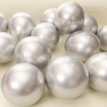 Metallic silver 10-inch thickened latex balloon for wedding party decoration - Silver
