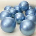 Metallic electric blue 10-inch latex balloons for birthday and wedding decorations - Blue