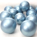 Metallic light blue latex balloons with premium silk texture for wedding party decoration - Light Blue