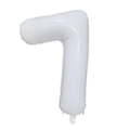 Creamy white 40-inch number 7 foil balloon for birthday party decorations and events - Number 7