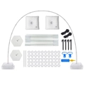 Bogenständer-Set mit Edelstahlstangen, schweren Sockeln und Zubehör für Ballons - Bogenständer Kit (Ohne Ballons)