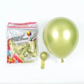Set di palloncini in lattice verde metallizzato cromato spesso per decorazioni - Verde chiaro