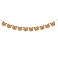 Brown cartoon bear paper banner for children's birthday party wall decoration - Teddy Bear Banner
