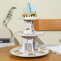 Alzatina in cartone a 3 piani con escavatori per tavoli da dessert e feste di compleanno - Escavatore