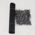 Set di aste per palloncini in plastica nera e clip di collegamento per decorazioni - 42cm Nero