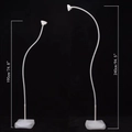 Confronto dettagliato delle dimensioni tra supporti per archi a palloncino da 190cm e 240cm - Supporto Flessibile Bianco