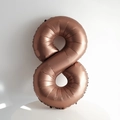 Ballon chiffre 8 géant de 40 pouces couleur caramel pour décoration anniversaire - Chiffre 8