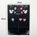 Abstimmungsposter für Gender Reveal Partys mit Team Boy oder Girl Bereich, 32x58 cm - Schwarz