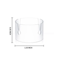 Transparente Ballonring-Clips mit 1,35 Zoll Durchmesser für Blumenbogen-Deko - Ballonschlaufen-Clip / Transparent