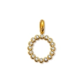 Pendente lussuoso lettera O in oro con zirconi per la creazione di gioielli fai da te - Lettera O (ZP50399) / Oro 14K