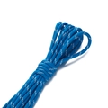 Detail von 5mm blauem Polyester-Flechtseil mit weißen Akzenten für DIY-Handwerksprojekte - 2m/Pack Ca. 15g / Seeblau mit Weißen Punkten