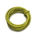 Macro detail of grass green braided PU leather cord with fine stitching for DIY bag straps - Green