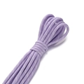 Detail von 5 mm lavendelfarbenem Polyesterseil mit weißen Punkten für DIY-Handwerk - Hellviolett mit Weißen Punkten