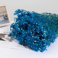 Natural dried gypsophila bouquet in deep blue and white for home decor and gifts - 350-400g / Royal Blue