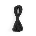 Black 1mm waxed thread for DIY jewelry making and braided cord crafts 66 meters - 66 Meters/Pack / Black