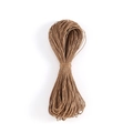 1mm brown braided wax cord for DIY jewelry making and handicraft weaving projects - 66 Meters/Pack / Brown