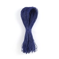 Cordino cerato blu scuro da 1mm per gioielli fai da te, corda intrecciata da 66 metri - 66 Metri/Confezione / Blu scuro