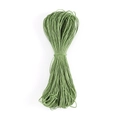 Filo cerato verde erba da 1mm per creazione di gioielli fai-da-te e intrecci a mano - 66 Metri/Confezione / Verde