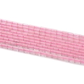 Macro de perles cylindriques en pierre naturelle rose translucide 2x4mm pour bijoux DIY - 1 Fil (env. 85 perles) / Quartz rose