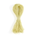 Cordino cerato intrecciato crema 1mm per creazione gioielli fai da te, rotolo 66m - 66 Metri/Confezione / Giallo chiaro
