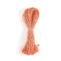 Cordino cerato intrecciato arancione corallo 1mm per creazione di gioielli fai-da-te - 66 Metri/Confezione / Rosa Arancio