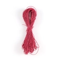 Cordino cerato rosso da 1mm per la creazione di gioielli fai-da-te e lavori di intreccio - 66 Metri/Confezione / Rosa Rosso