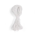 Cordino cerato intrecciato bianco da 1mm per creazione di gioielli fai-da-te e artigianato - 66 Metri/Confezione / Bianco
