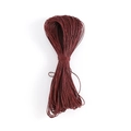 Cordino cerato intrecciato rosso scuro da 1mm per creazione gioielli e fai da te - 66 Metri/Confezione / Borgogna