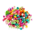 Detailed close-up of mixed colorful dried star flower heads for DIY resin and craft projects - Small Pack / Colorful