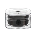 Detail of dark brown elastic beading thread inside a square transparent dispenser box - 0.5 / Coffee