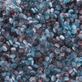Macro detail of mixed grey-blue and purple glass cat eye beads for DIY jewelry making - 100 Pieces/Pack (2.5x4mm) / Blue Black Red