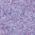 Makroaufnahme fliederfarbener Glasperlen mit Katzenaugeneffekt für DIY-Schmuck - 100 Stück/Packung (2.5x4mm) / Hellblauviolett