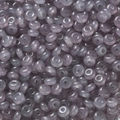 Flache runde Lavendel-Glasperlen mit 1,5mm Loch für DIY-Schmuck und Handy-Anhänger - 50 Stück (3x6mm) / Lila Grau