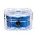 0.8mm blue elastic beading thread spool in a transparent protective storage case - Boxed Packaging (AC3891) / Blue