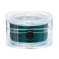 0.8mm dark green elastic string roll for DIY jewelry beading in a clear dispenser box - Boxed Packaging (AC3891) / Dark Green