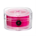Filo elastico rosa rosso da 0,8 mm su rocchetto in una scatola di plastica trasparente - Confezione in Scatola (AC3891) / Rosa Rosso Profondo