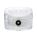Filo elastico bianco da 0,8 mm per perline in una scatola quadrata trasparente per DIY - Confezione in Scatola (AC3891) / Bianco