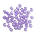 Macro-opname van iriserende paarse AB-acryl kralen met gat voor DIY-sieraden maken - 6mm / Blauw
