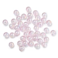 Detail of light pink purple AB color acrylic round beads for DIY jewelry making - Light Pink