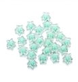 Cuentas de estrella de acrílico transparente con núcleo verde menta para hacer joyas - Pequeño (aprox. 11,5 mm / 20 uds.) / Verde