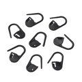 Lot de 8 marqueurs de maille en plastique noir avec fermoir en U pour tricot et crochet - Petit / Noir