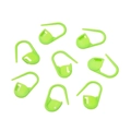Huit anneaux marqueurs en plastique vert vif pour le tricot et le crochet DIY - Petit / Vert clair