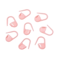 Pink plastic safety pin stitch markers for crochet and knitting DIY needlework - Small / Pink