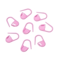 Pink plastic stitch markers for knitting and crochet with a secure locking design - Small / Pink Purple