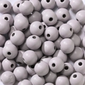 Lots de perles rondes en bois lavande 16mm avec trous pour la création de bijoux DIY - Gris / 16mm
